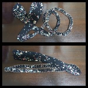 Cute belt, buckles and dots